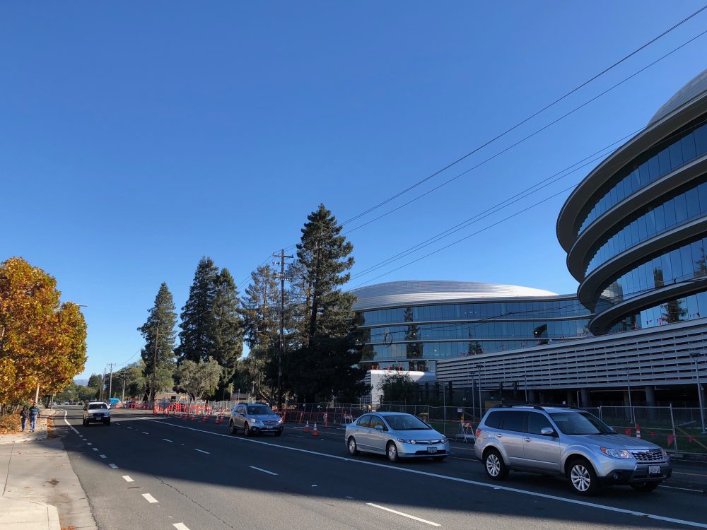 Construction of Apple's stunning 'second spaceship' campus in Sunnyvale