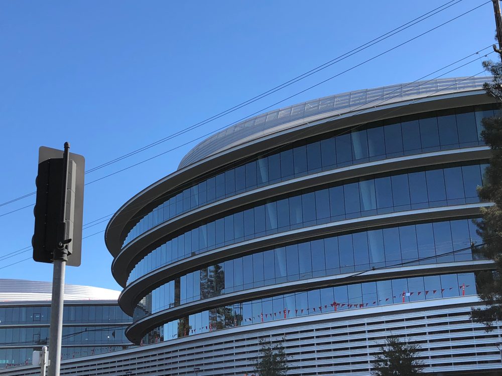 Construction of Apple's stunning 'second spaceship' campus in Sunnyvale