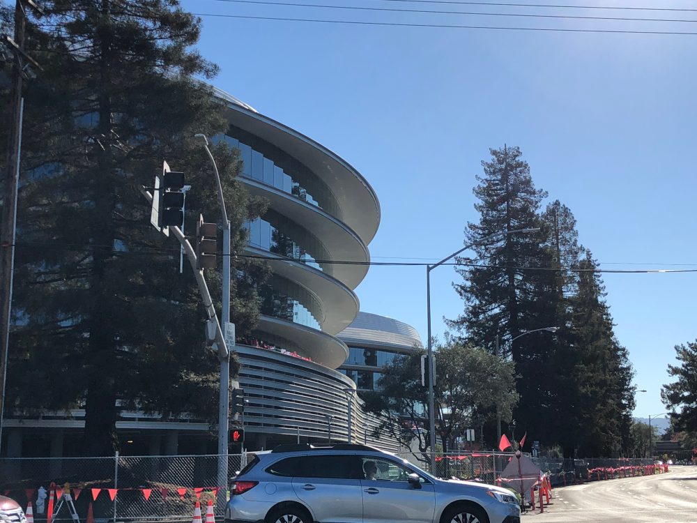 Construction of Apple's stunning 'second spaceship' campus in Sunnyvale