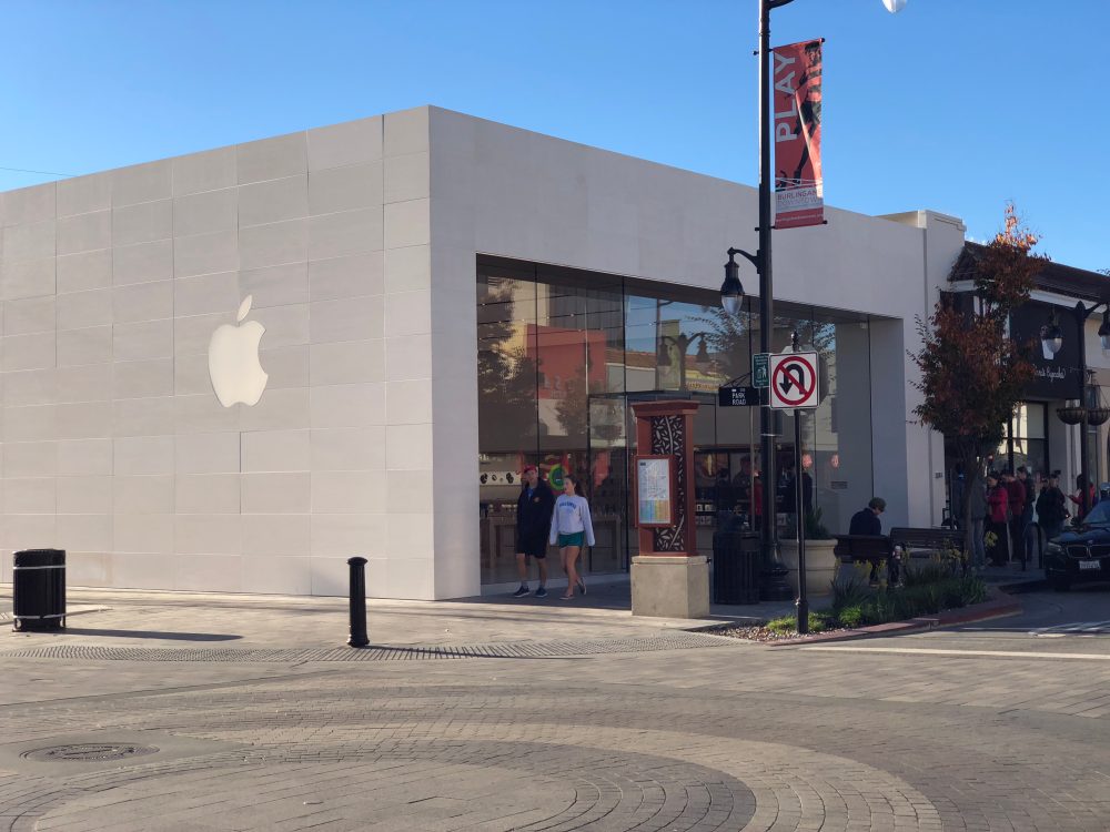 Apple's retail store in Burlingame, CA reopens after significant
