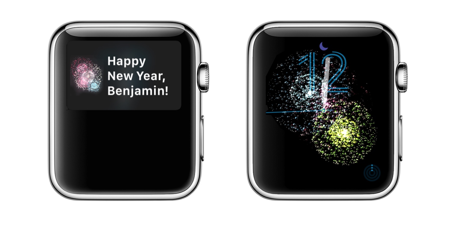Watch celebrates New Year with fireworks on the clock face 9to5Mac