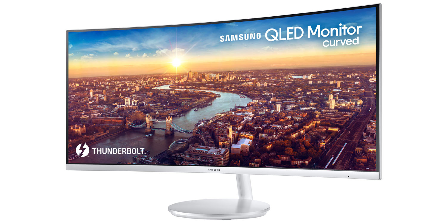 samsung curved 34 inch qled monitor met thunderbolt 3