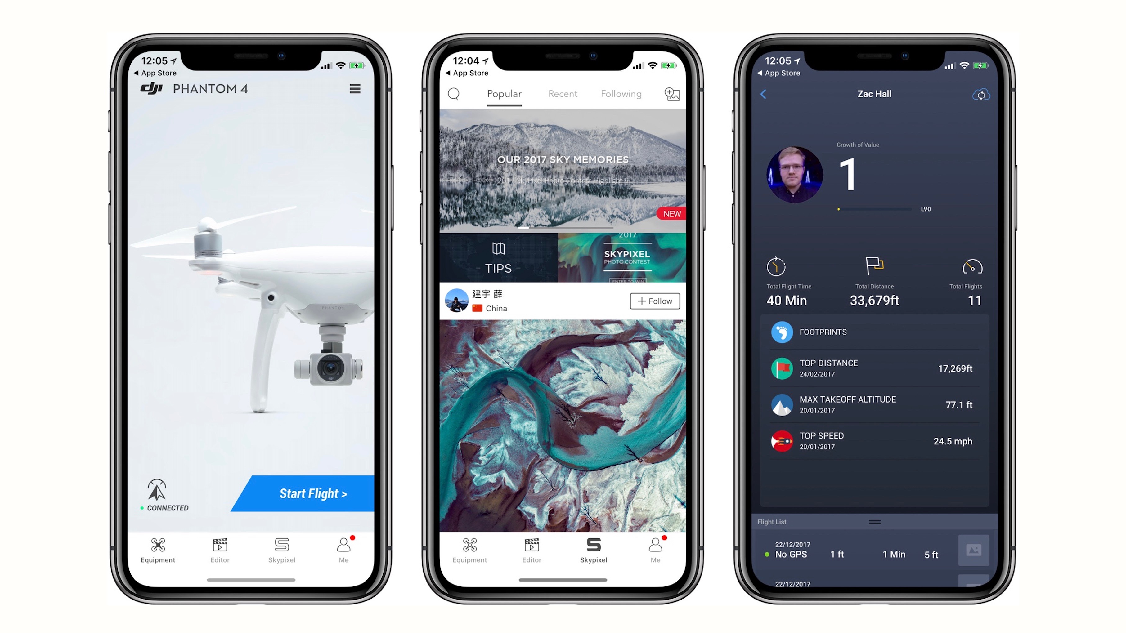 DJI for iOS now goes full screen on iPhone X, new Spark 