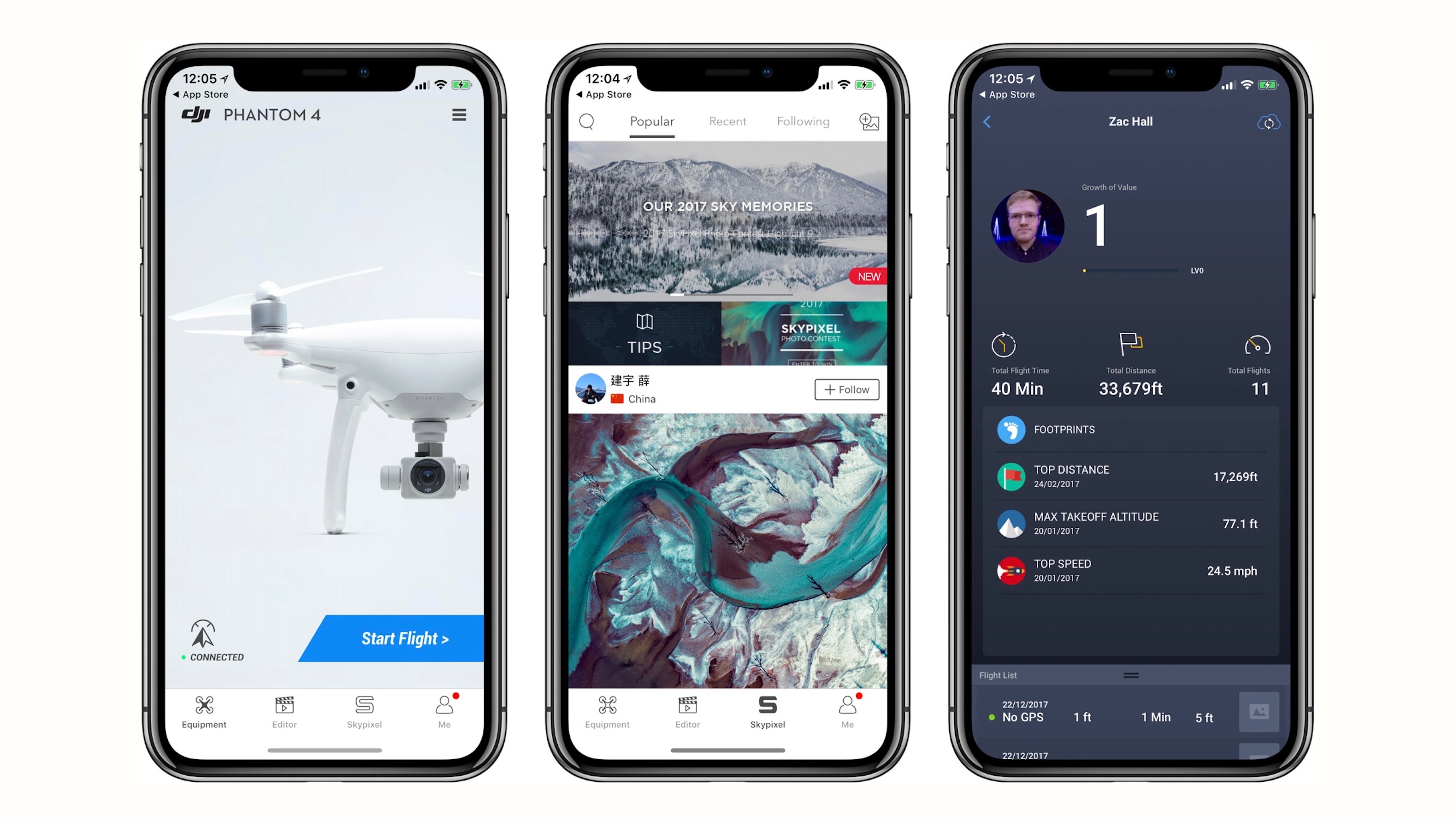 DJI for iOS now goes full screen on iPhone new Spark and Phantom 4 Pro drone updates -