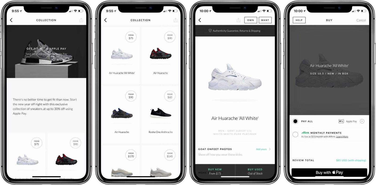 Apple Pay Promotion Brings Up To 30 Off Sneakers Through Goat App