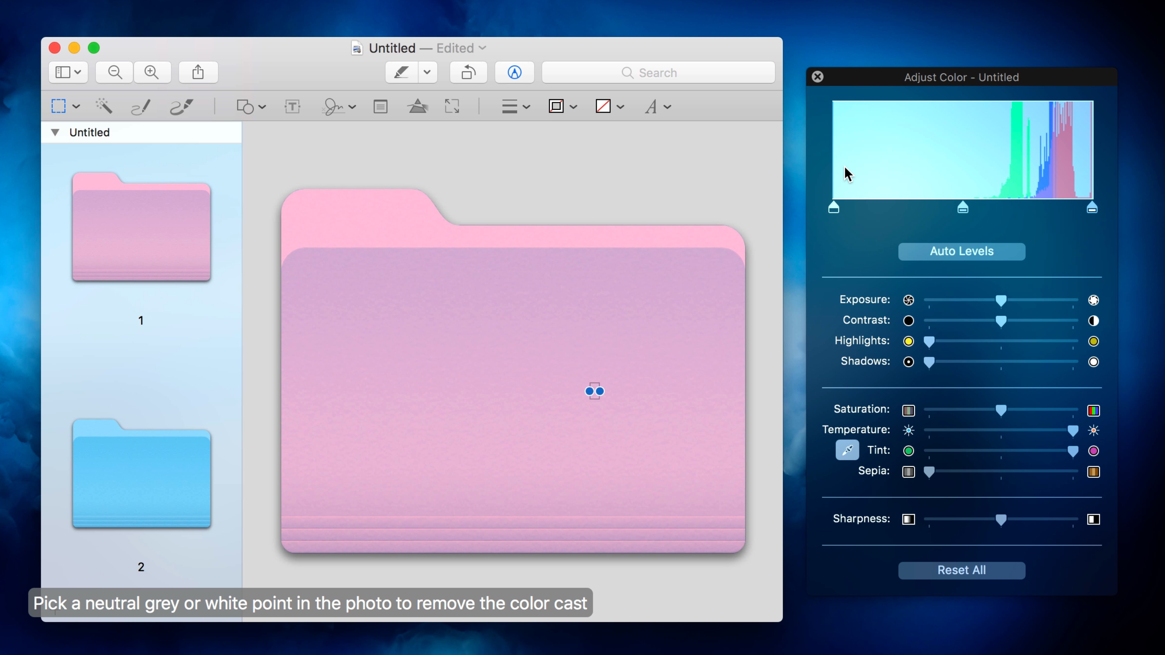 how to change color of folder on mac desktop