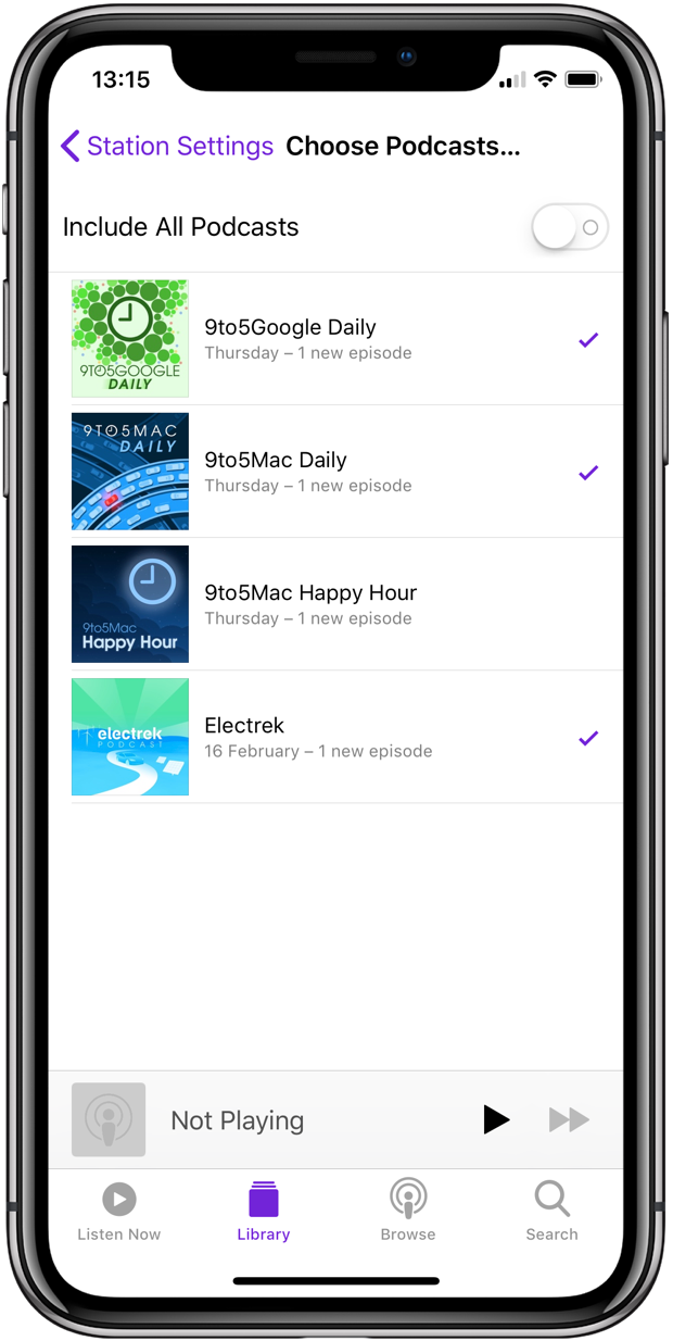 How to use Podcasts stations to play episode playlists like ‘daily news ...