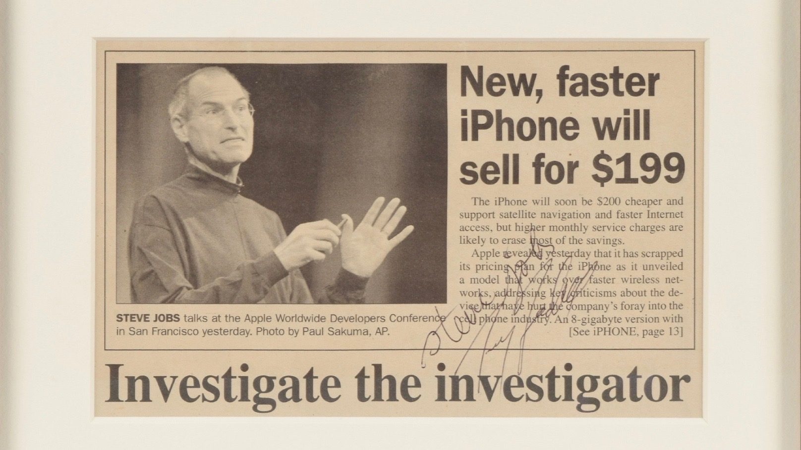 Steve Jobs signed Mac OS X manual, employment application, and more up for  auction, may net up to $50,000