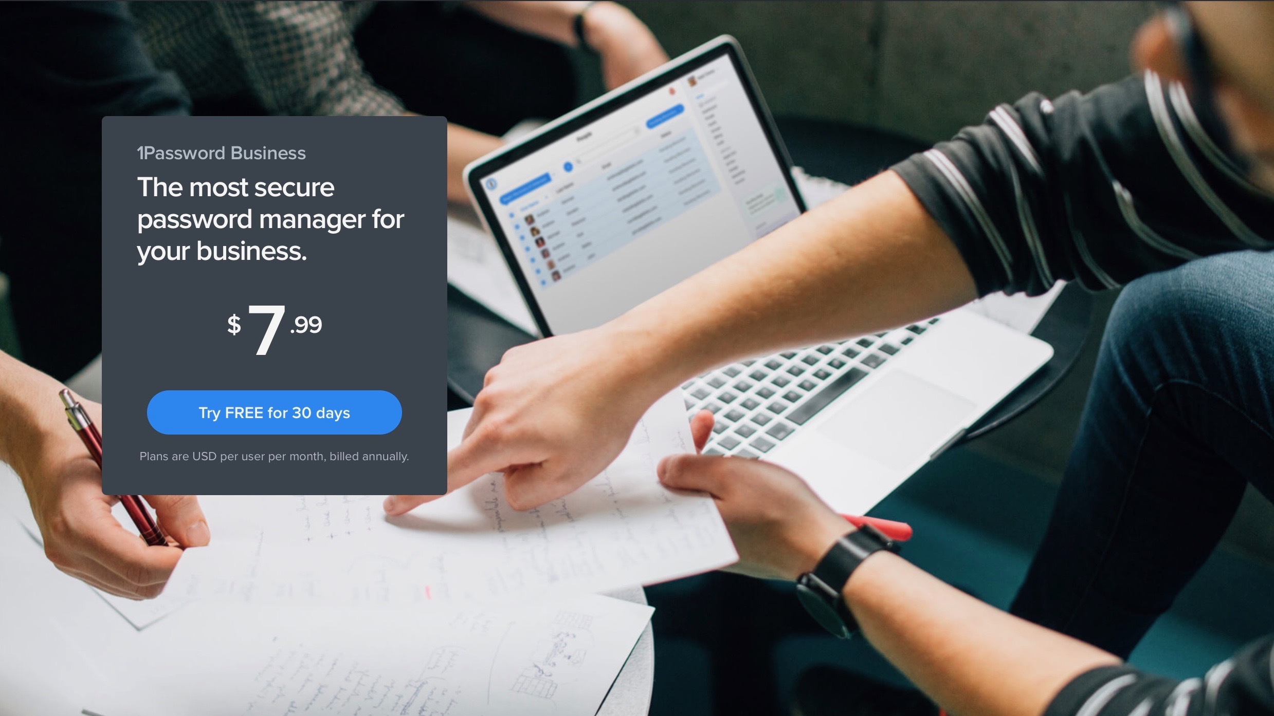 1password business pricing