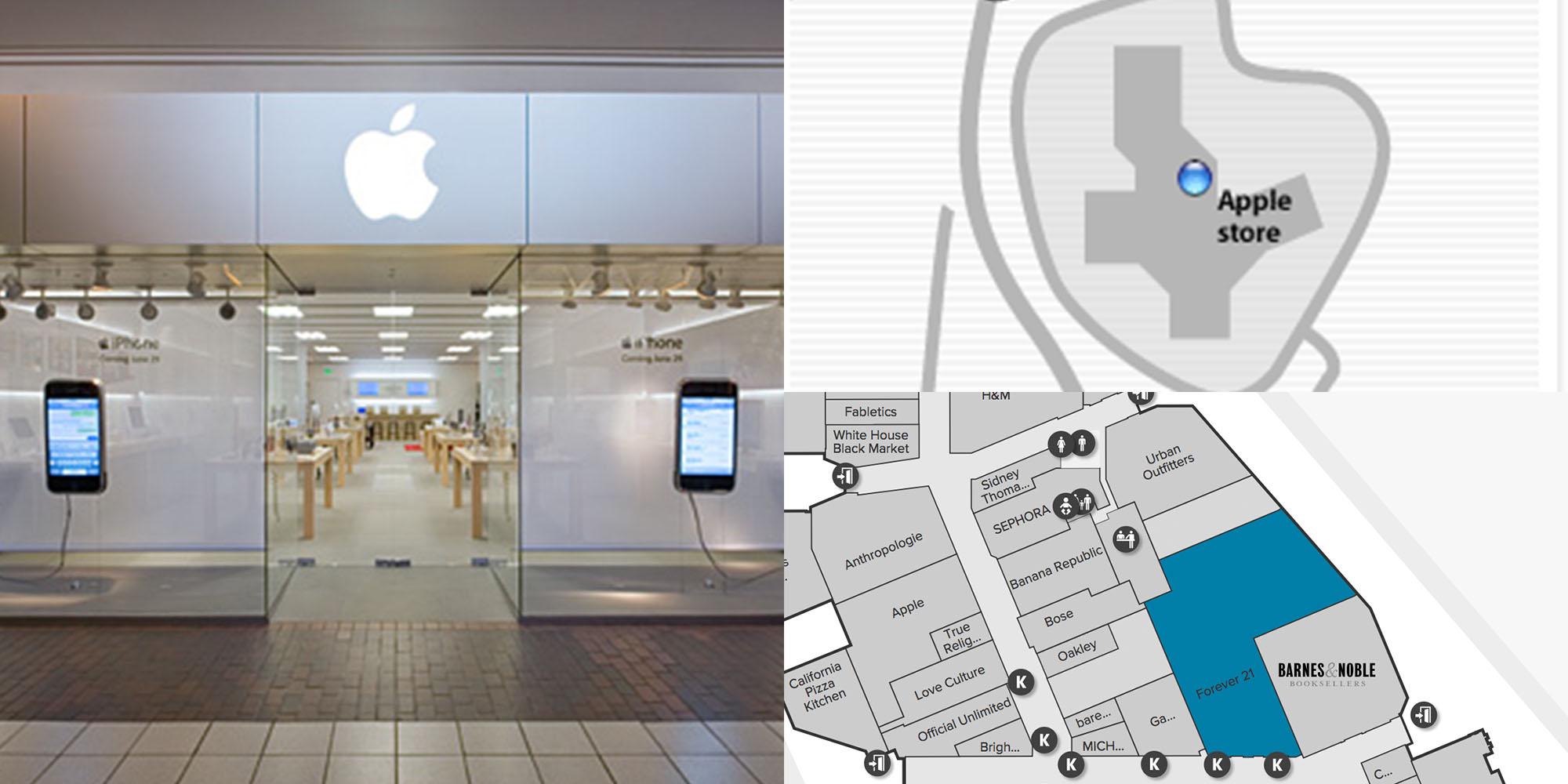 apple store crossgates mall map