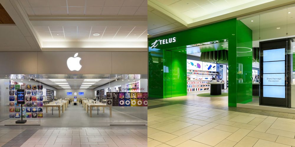 The only APPLE store in the state of Indiana; The Fashion Mall at