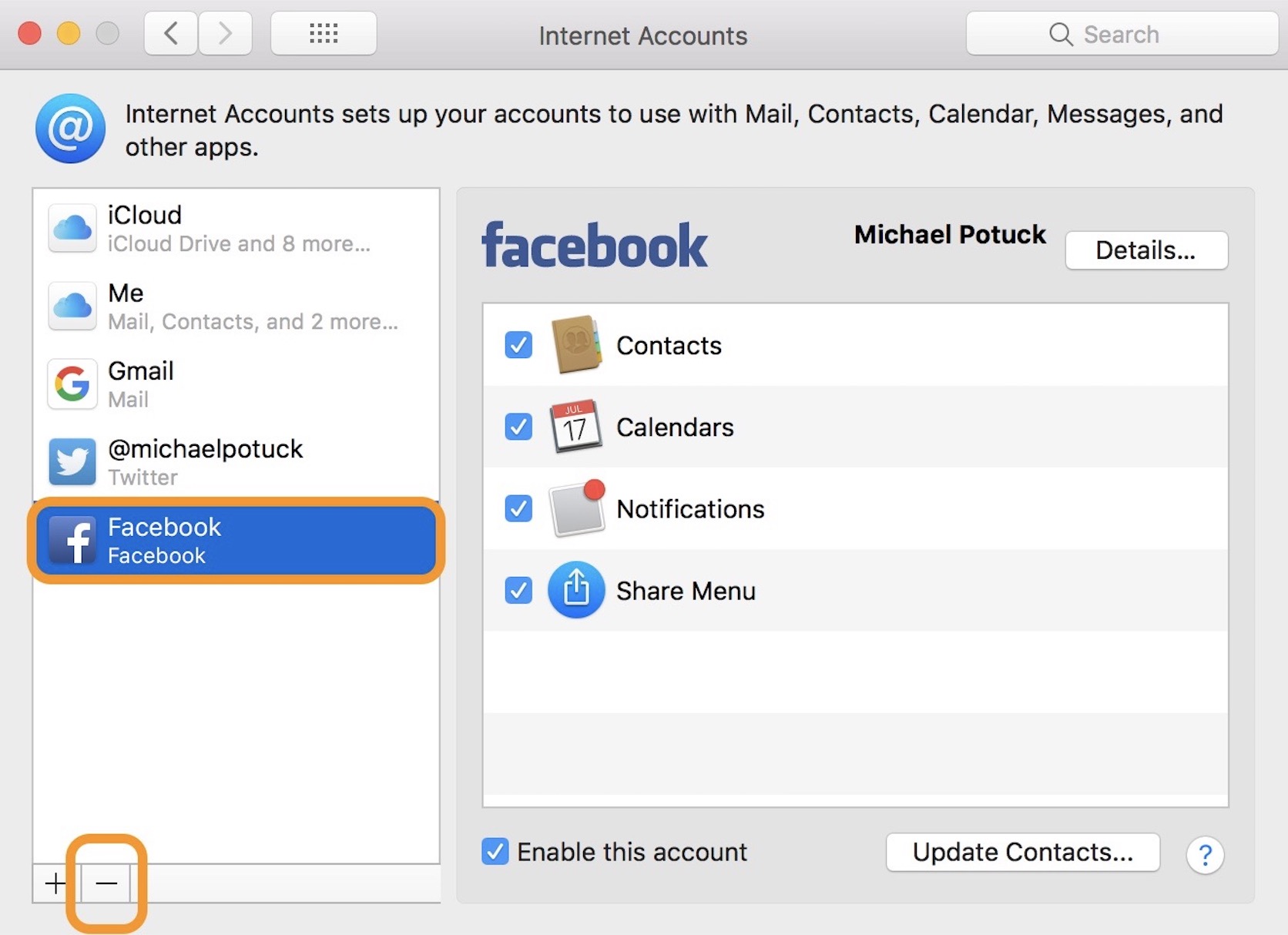 turn on location for facebook on mac