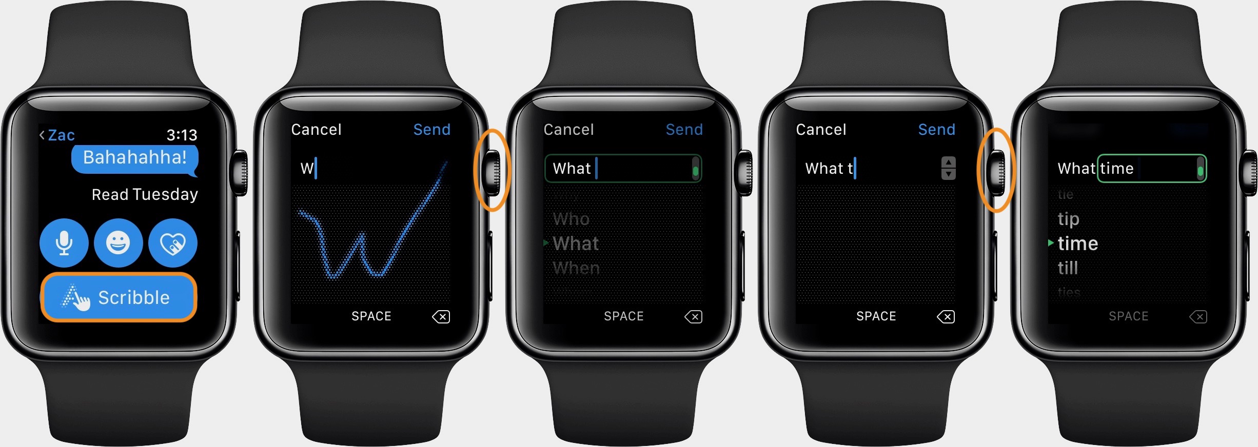 How to Scribble on Apple Watch Series 7  