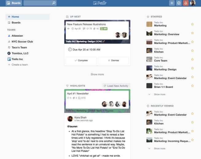 Trello rolls out major update with new home and newsfeed feature ...