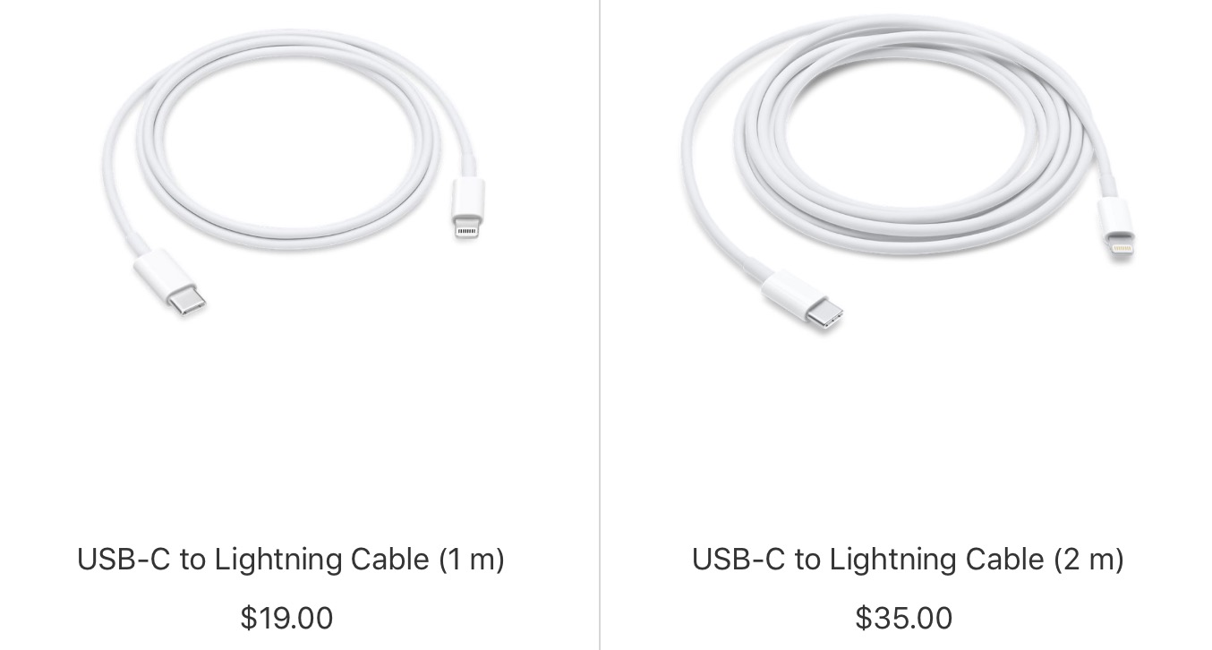 apple usb c lightning 1m