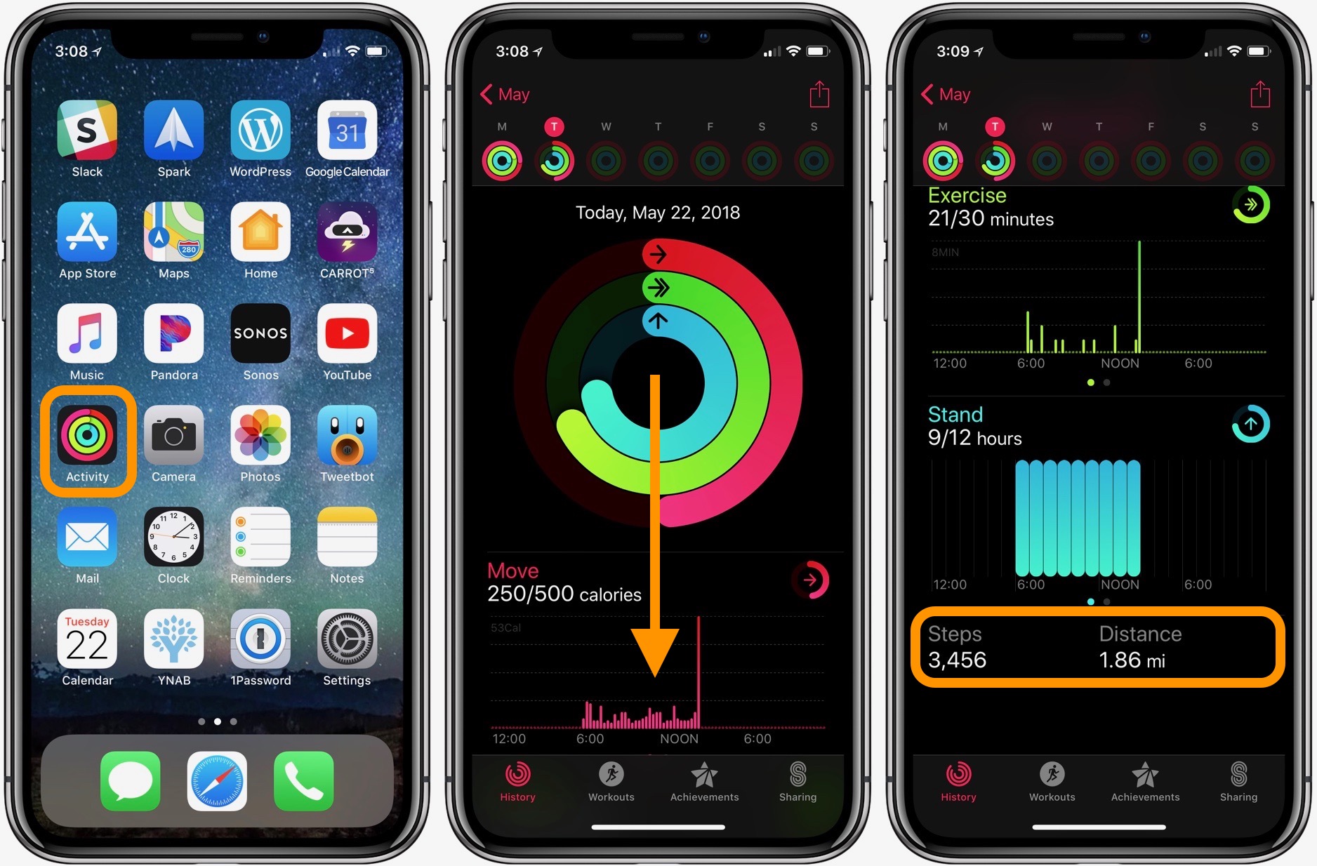 how to set your apple watch to track steps