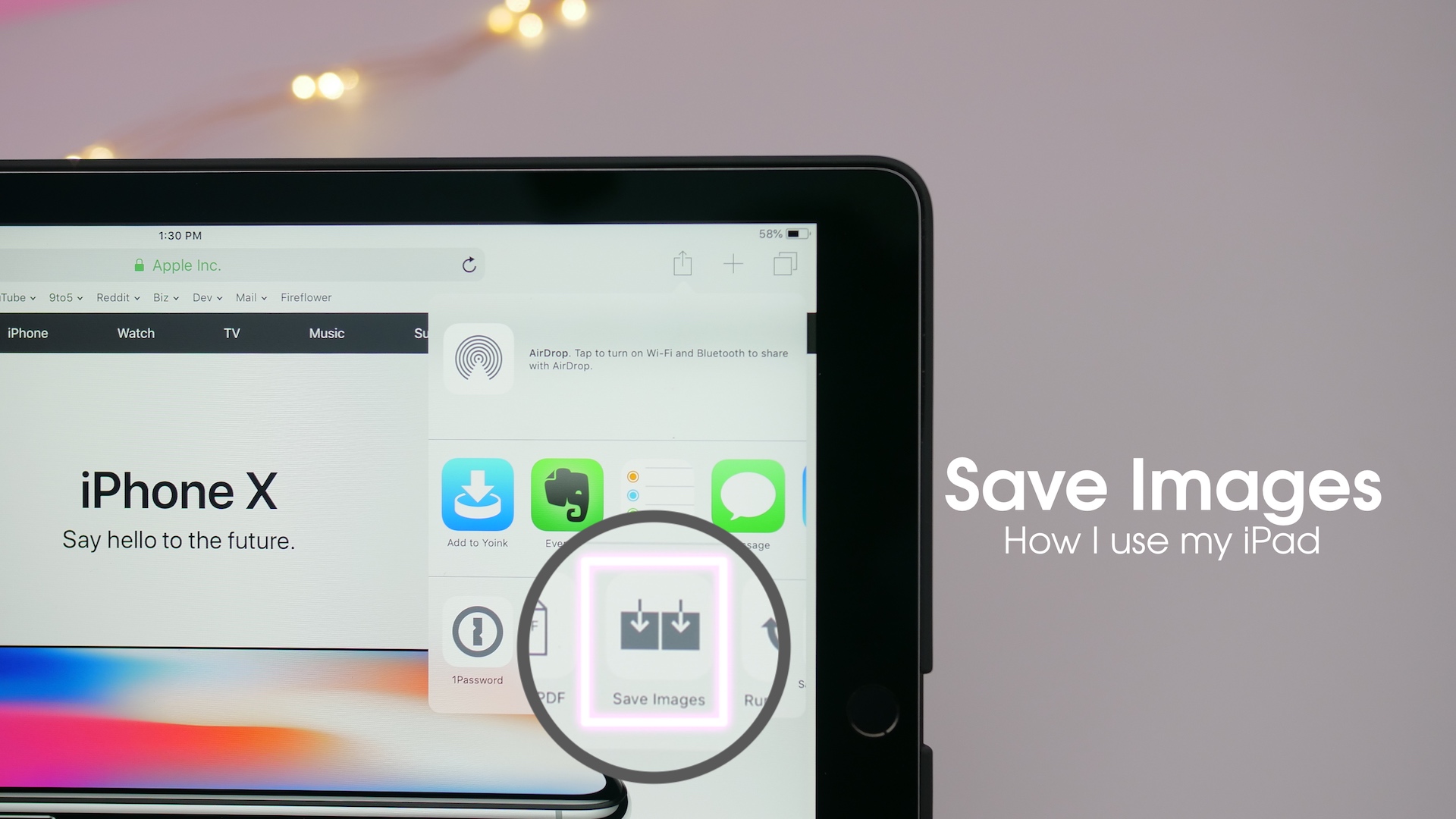 How I use my iPad Save Images a free Safari image downloader [Video
