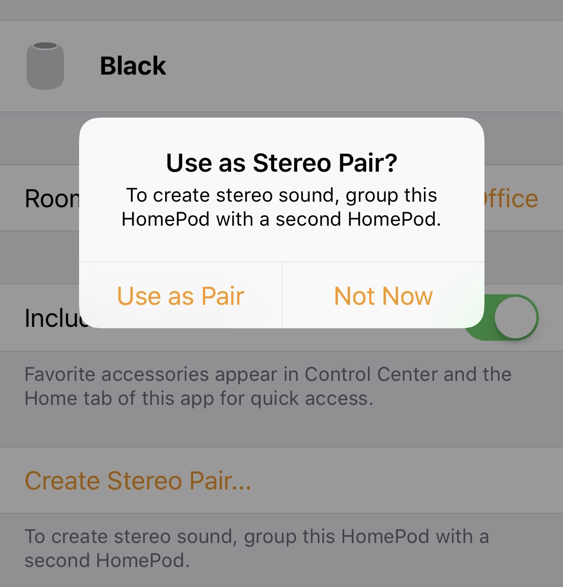 airplay 2 stereo pairing