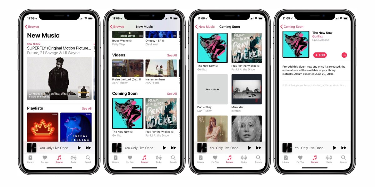 新しい Apple Music レイアウト