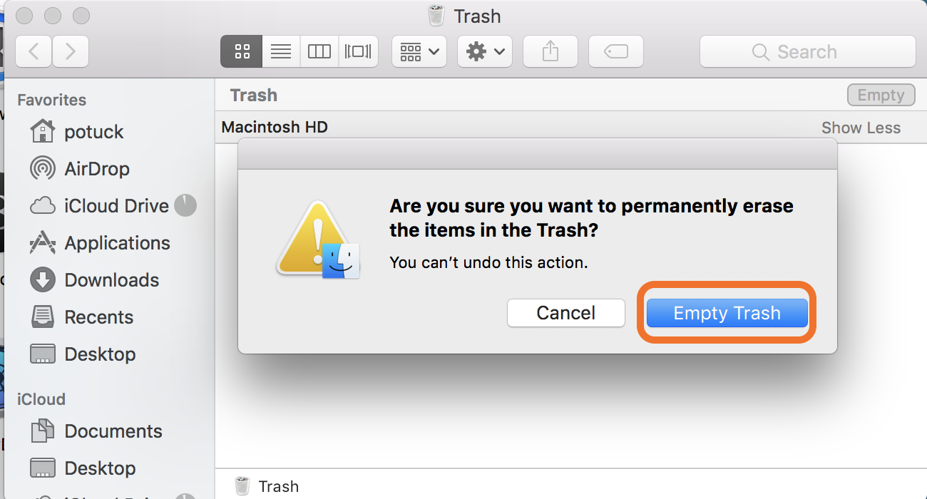 how to permanently delete programs on mac