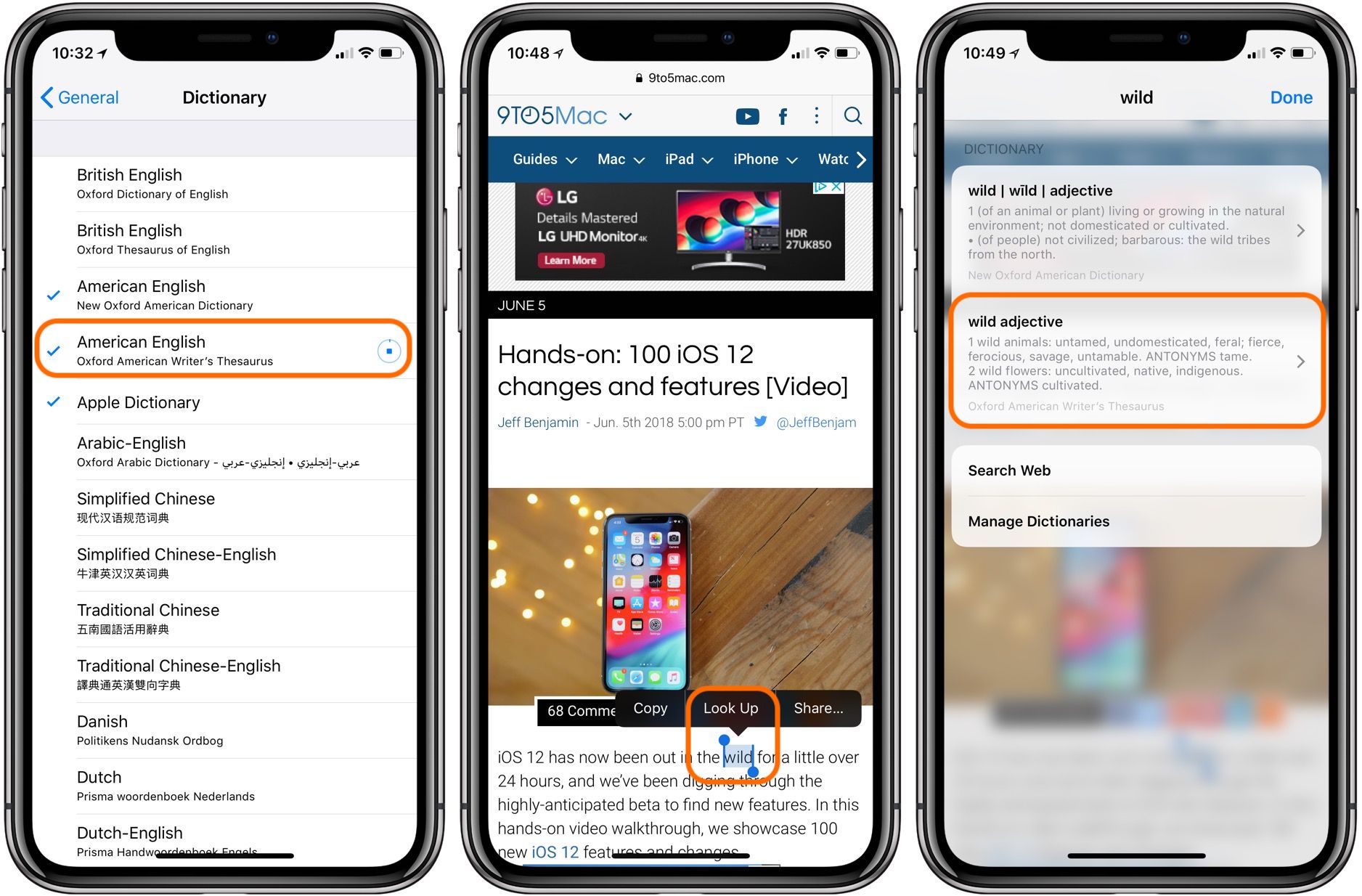 iPhone & iPad How to enable the new thesaurus in iOS 12 9to5Mac