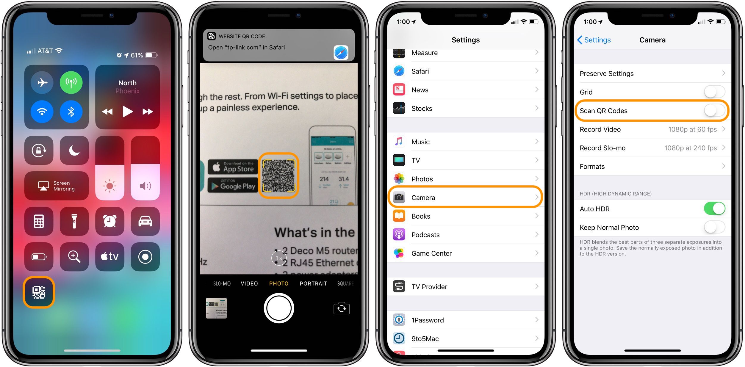 Ios 12 How To Use The Control Center Scan Qr Code Shortcut On Iphone 9to5mac