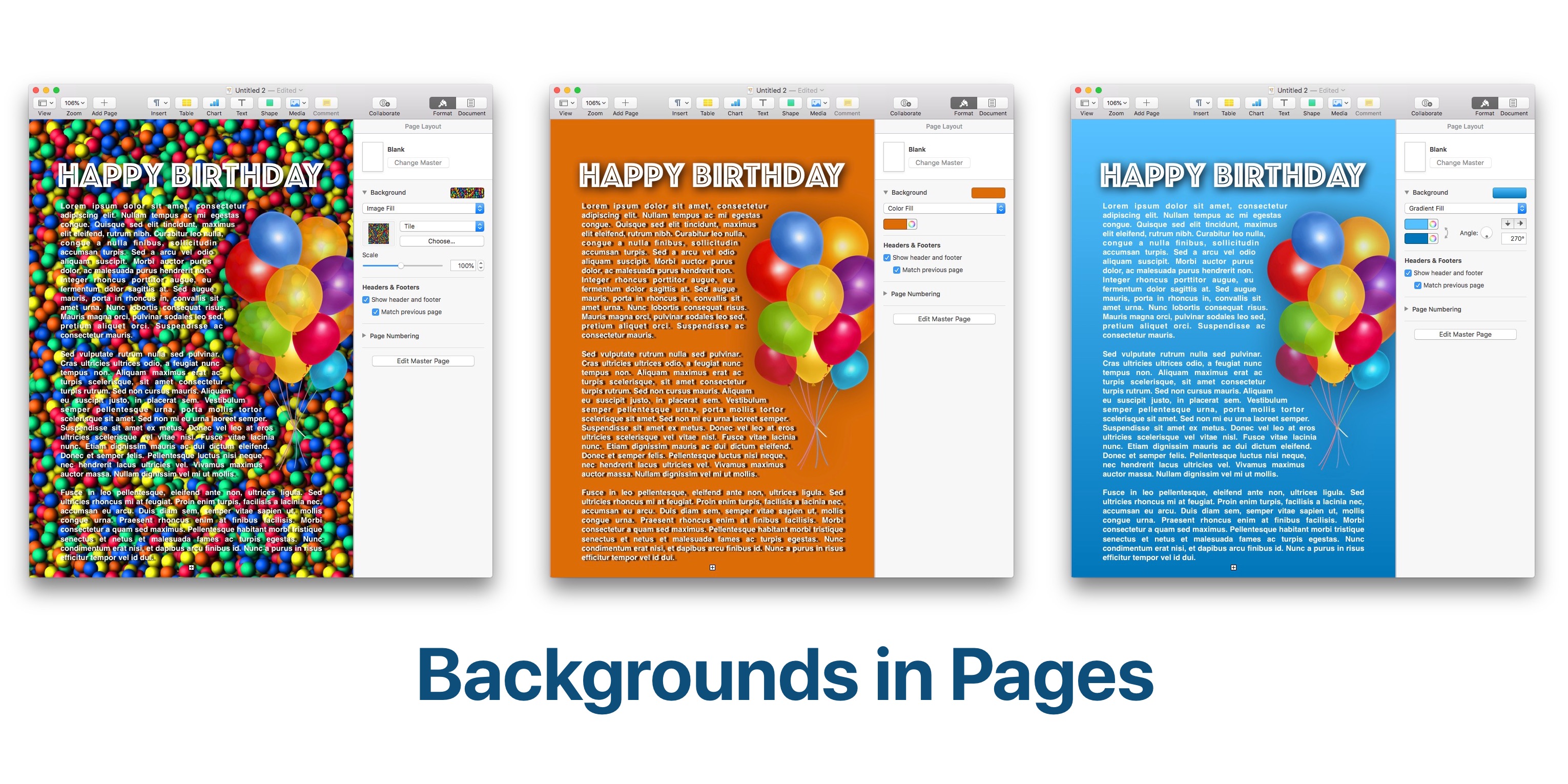 How to change background color in Pages   20to20Mac