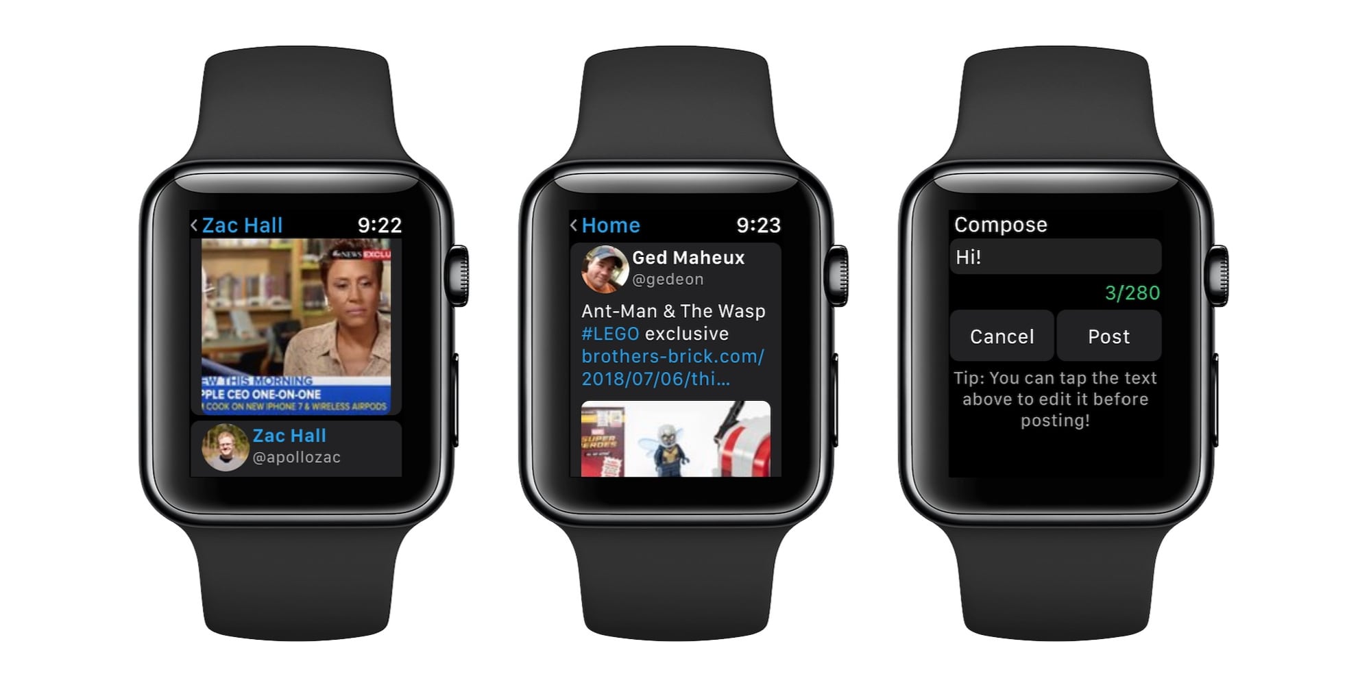 Chirp adds GIF and video playback to the best Apple Watch Twitter app