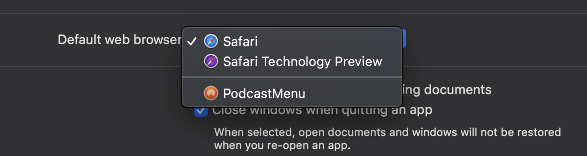 change browser settings on mac