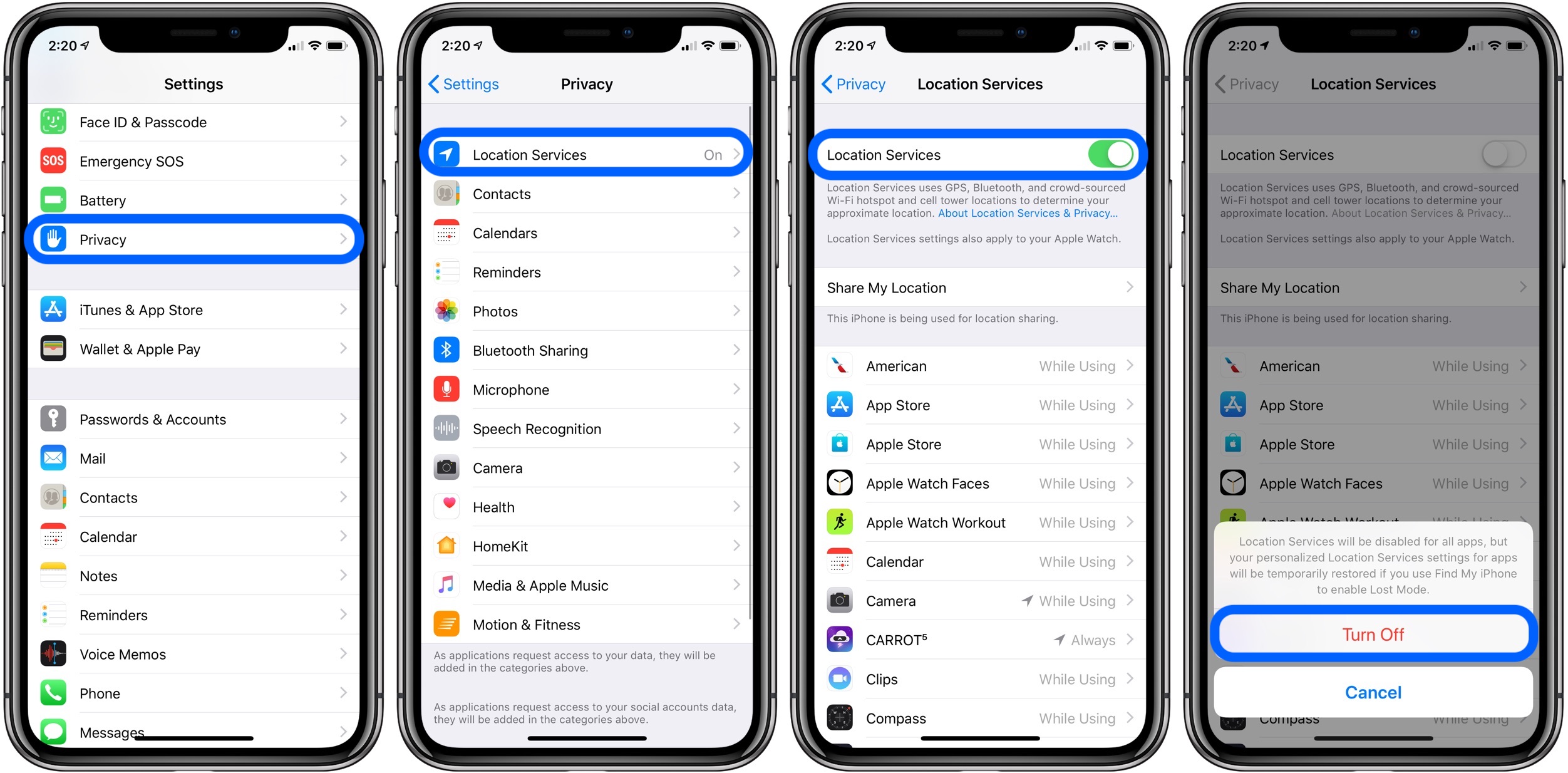 iPhone & iPad: How to turn off or on location services and ...