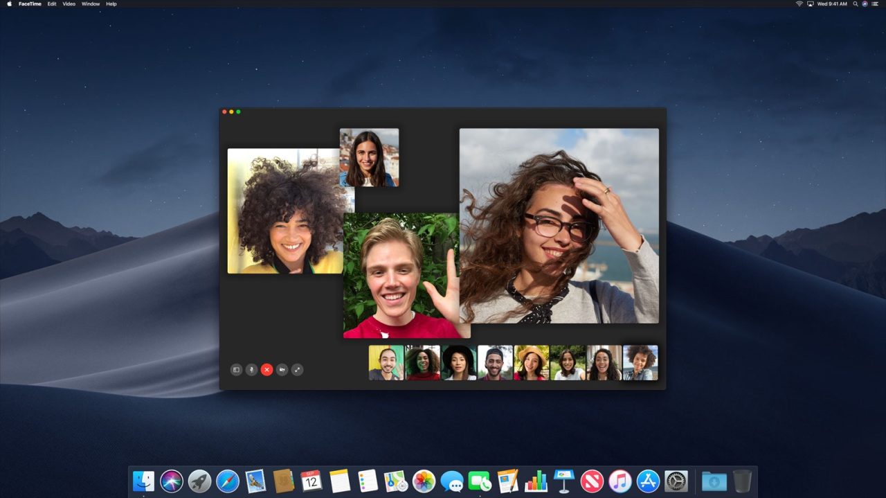 Group FaceTime macOS Mojave
