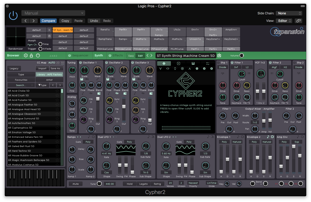 Logic Pros Review: Cypher2 has stellar sound design tools & 500+ MPE ...