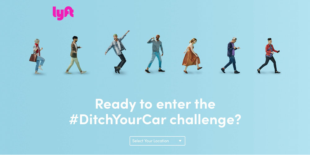 photo of Lyft challenges people in 35 more cities to live without their car for a month image