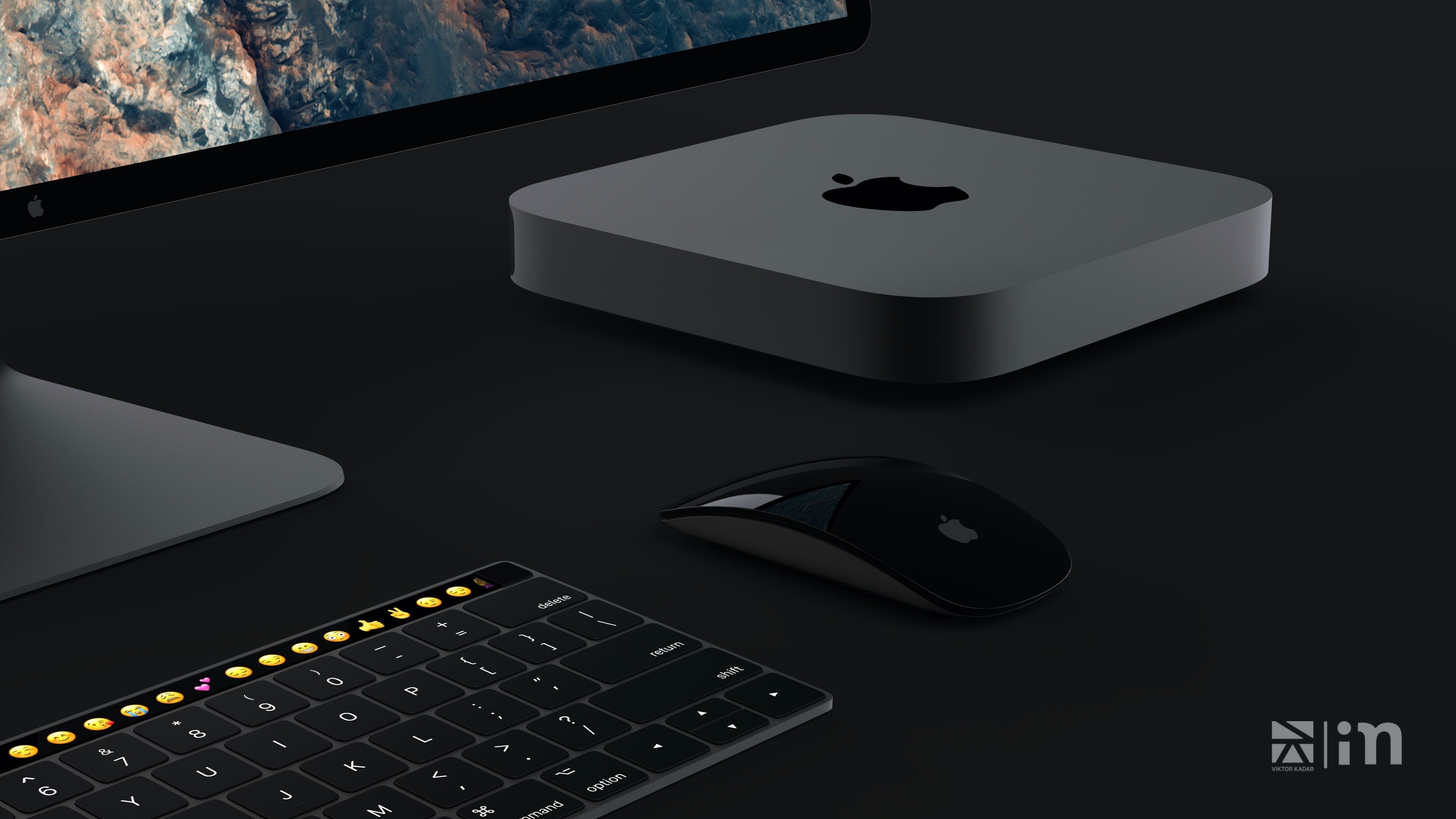 Mac mini concept pictures space gray treatment alongside new Apple