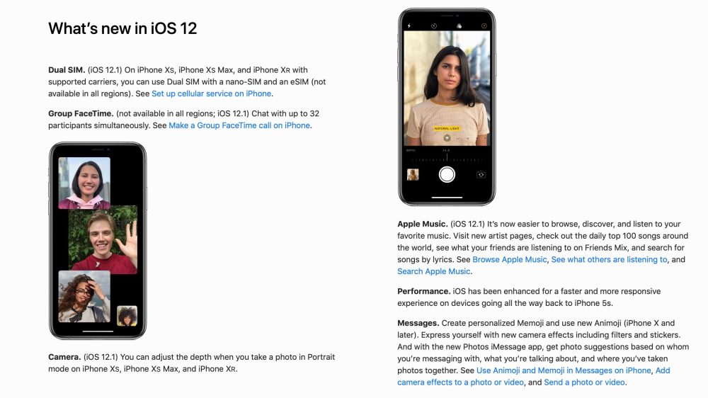 Apple publishes full iOS 12.1 user guide - 9to5Mac
