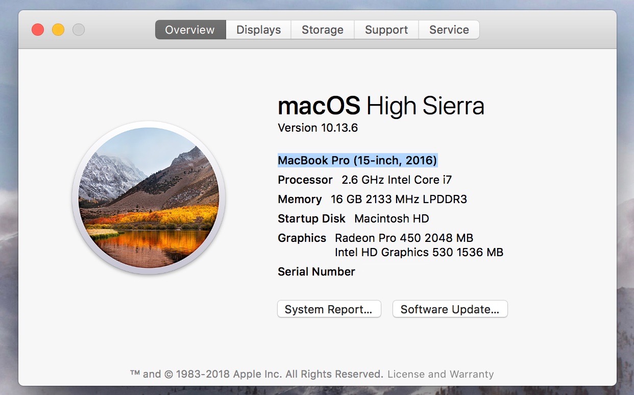 macbook software update version