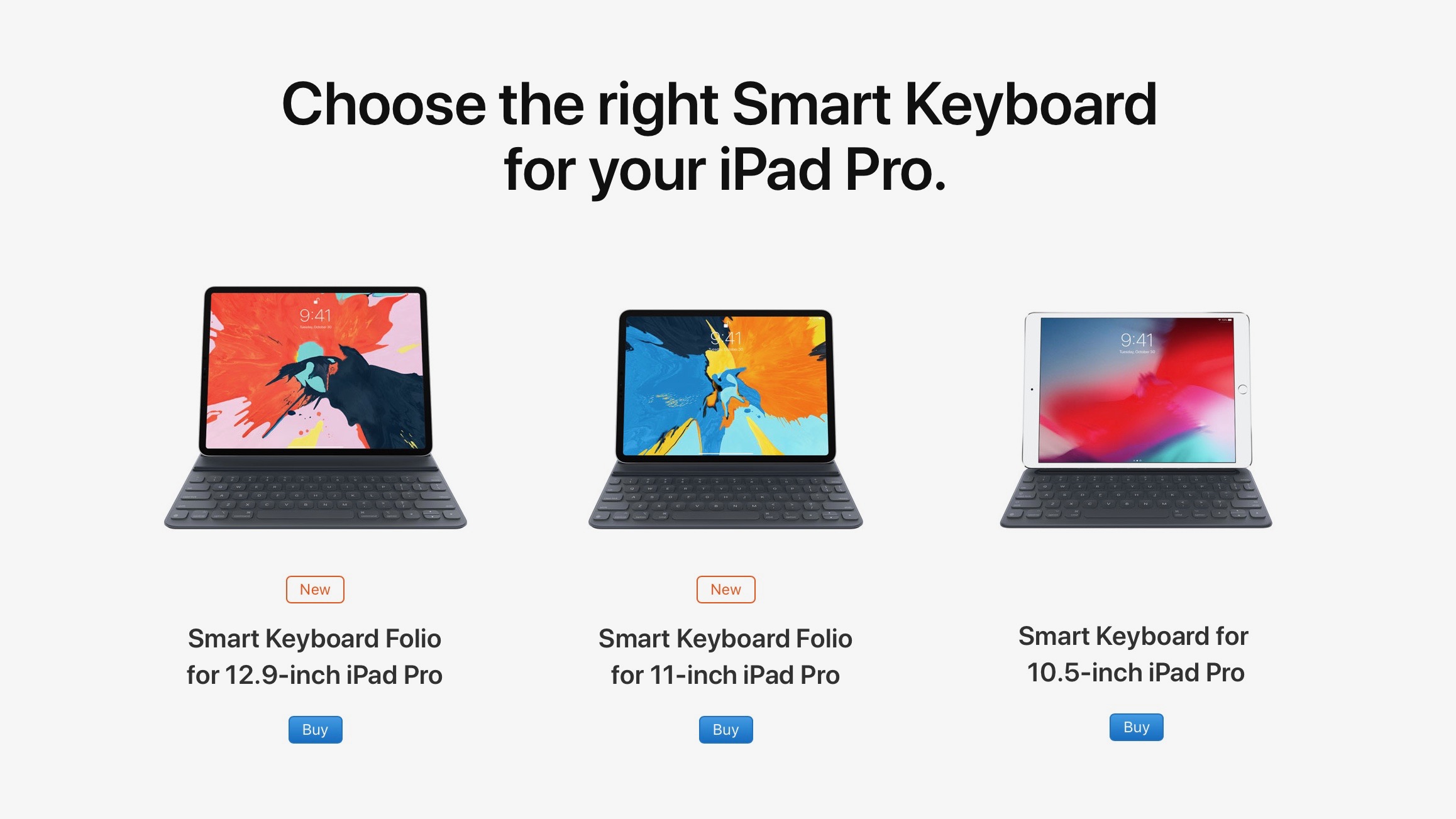 Smart Keyboard Folio, Smart Folio, and more for 2018 iPad Pro now