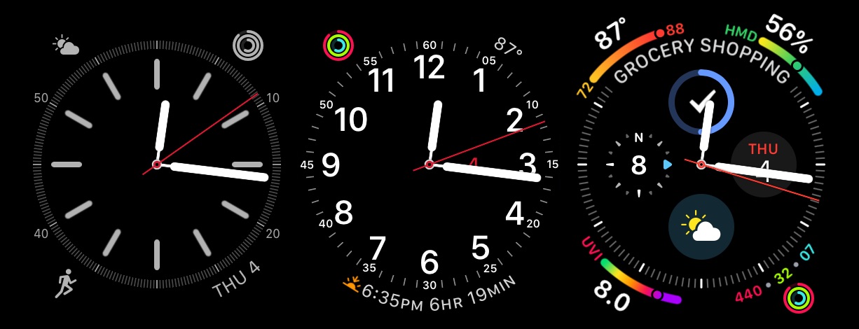 Apple watch series 4 watch face hot sale