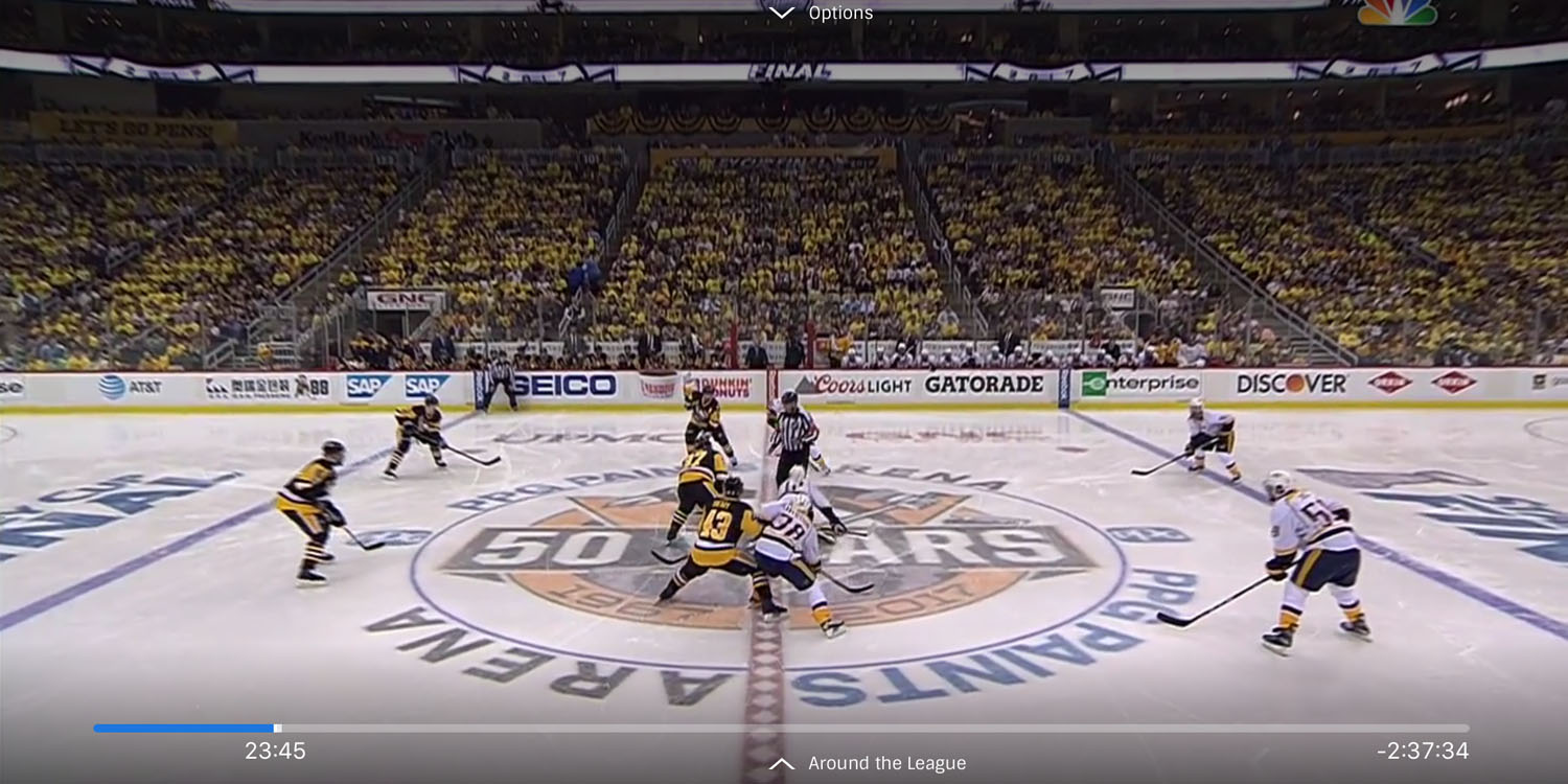 NHL streaming app gets more video, Apple Watch support, no-spoiler option