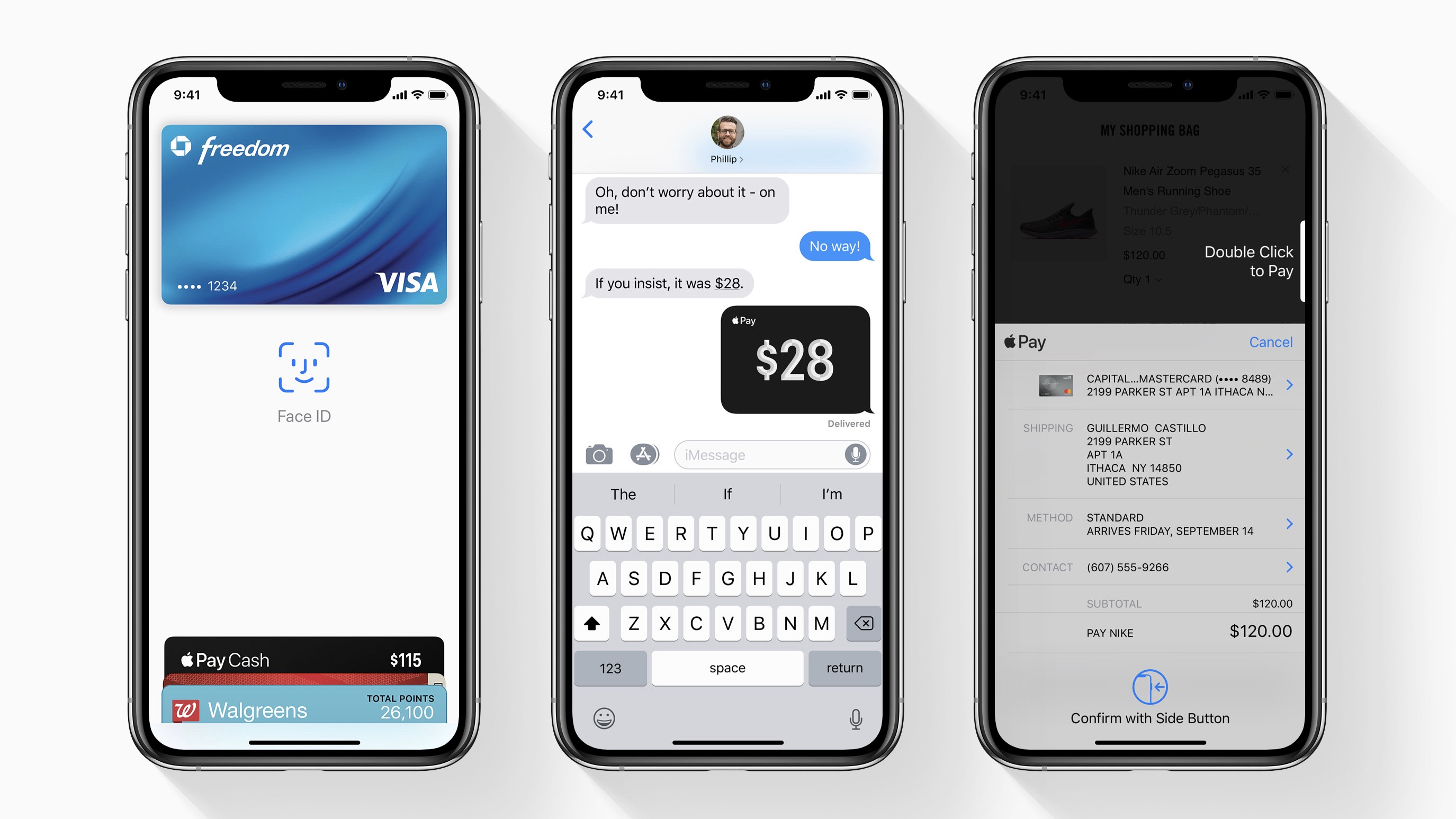 How do I use Wallet Pay on iPhone XR?