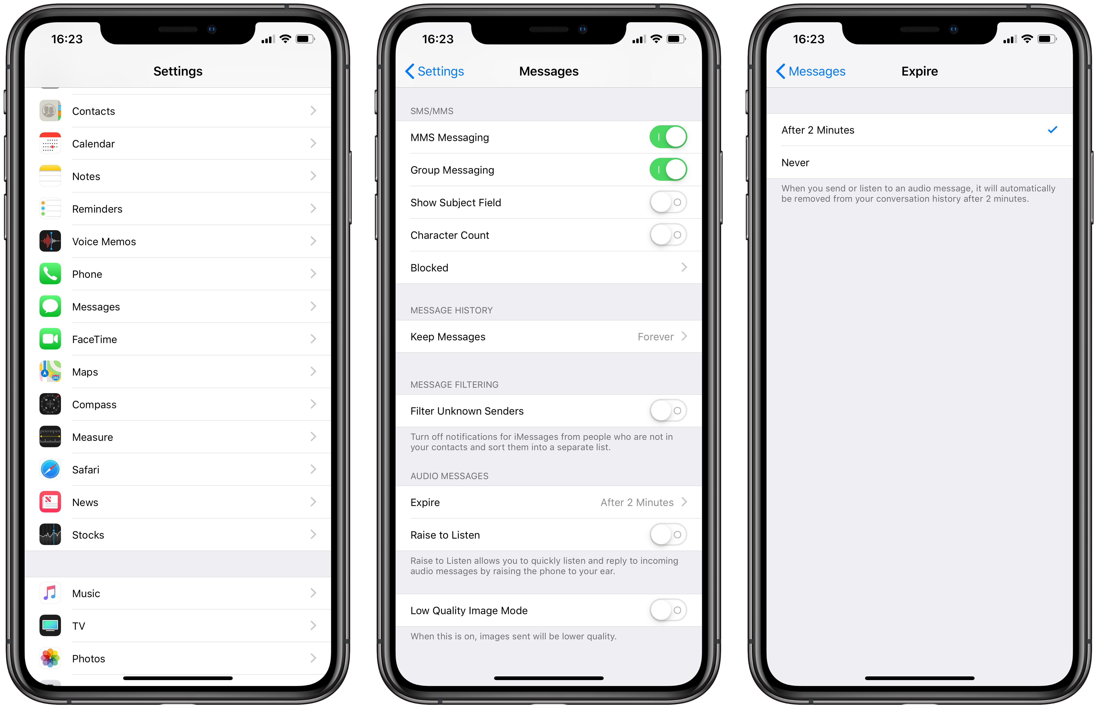 How To Customize The Expiration Time For Audio Messages On IPhone And