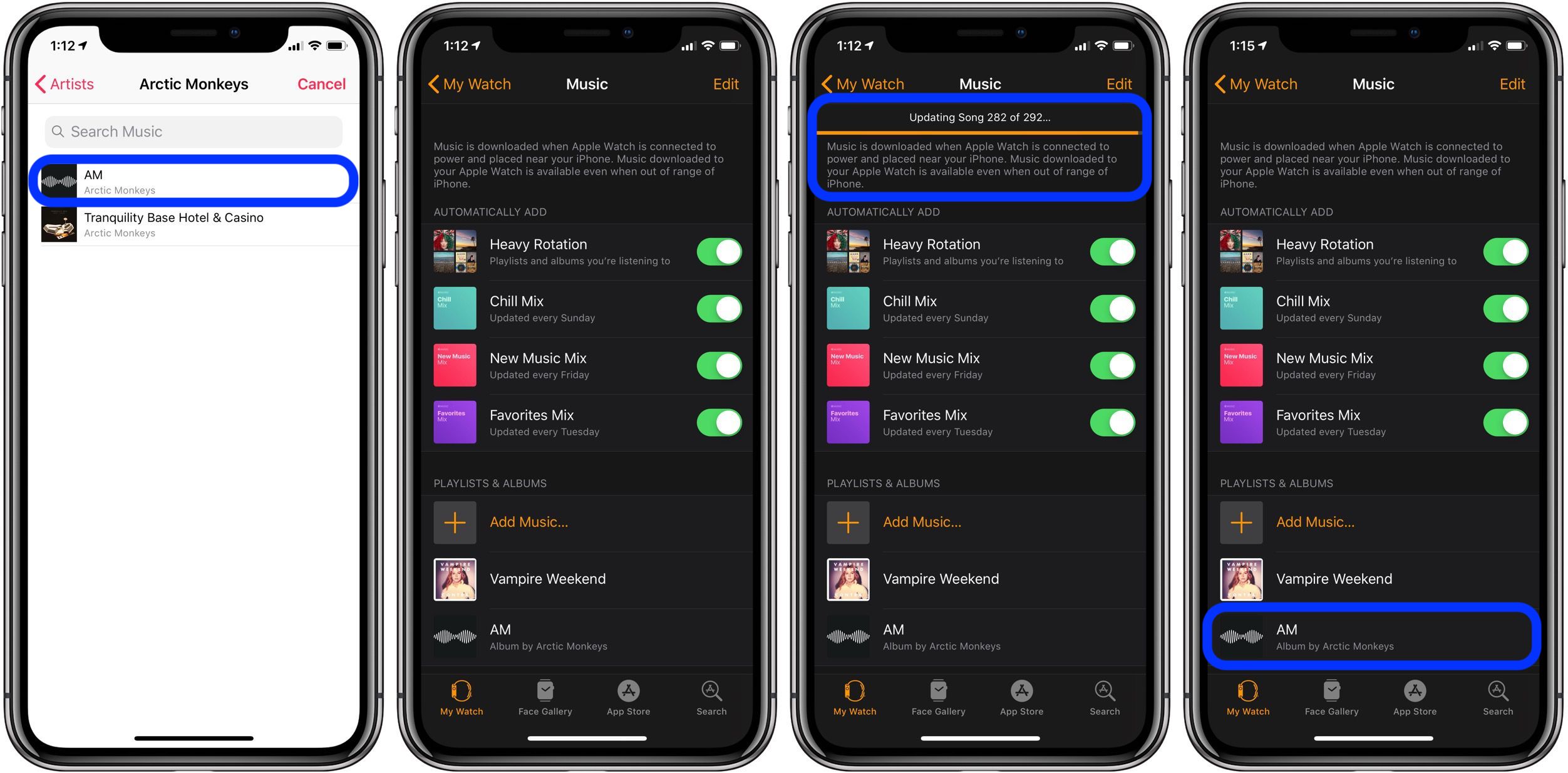 podcasts to Apple Watch from iPhone 