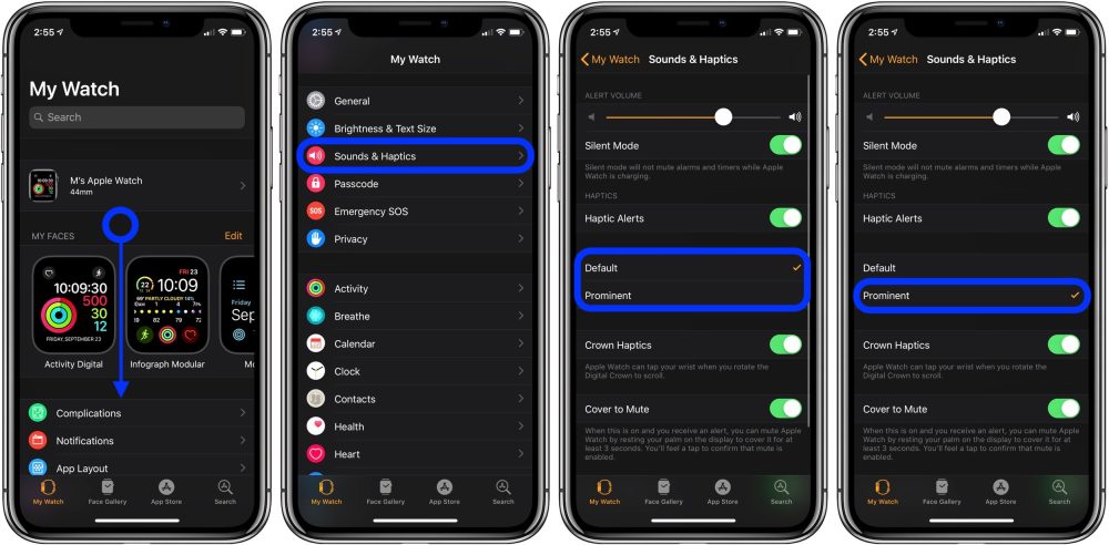 How to turn up haptic vibration feedback on Apple Watch - 9to5Mac