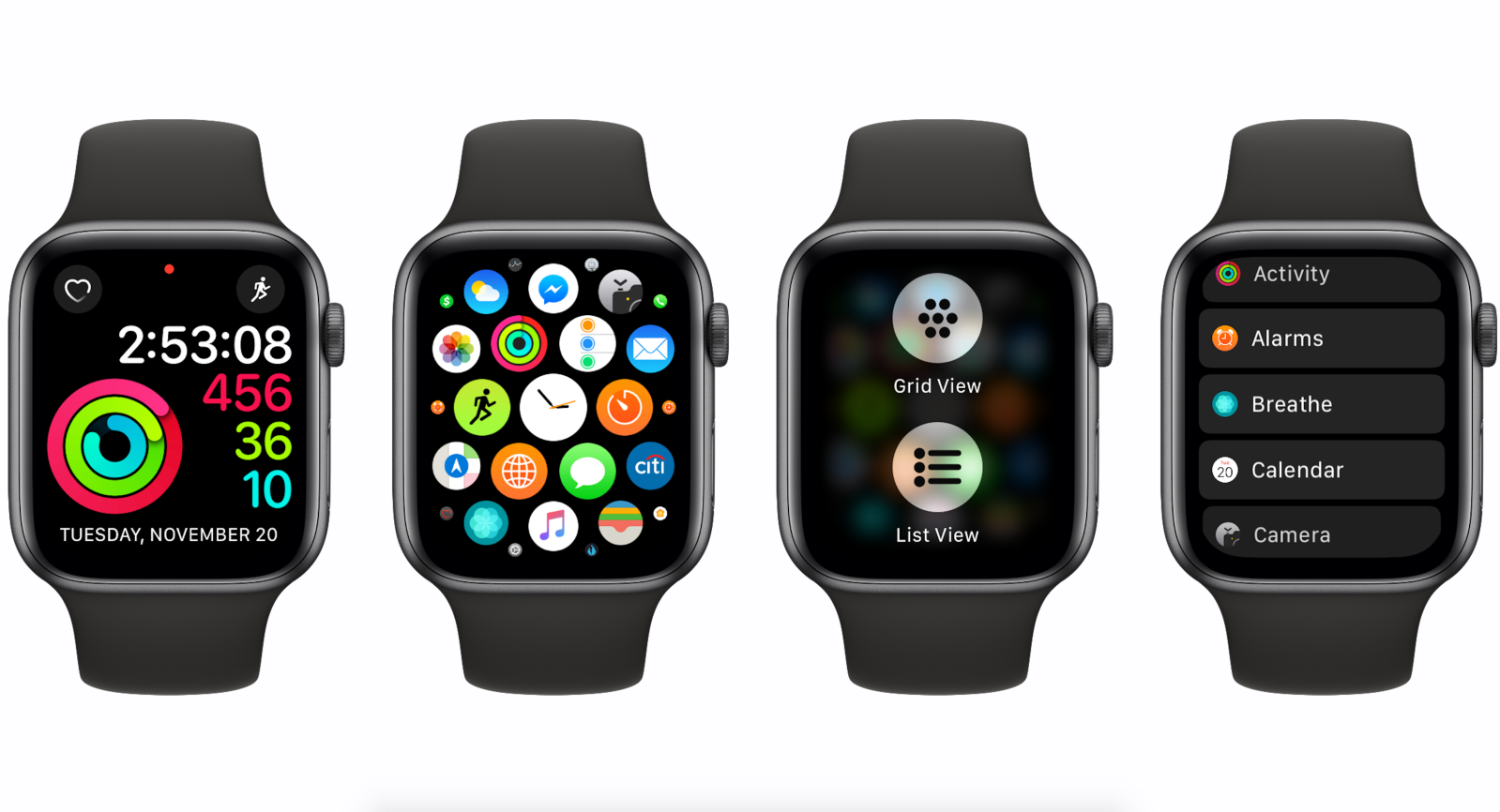 How to switch to list view or grid view on Apple Watch ...