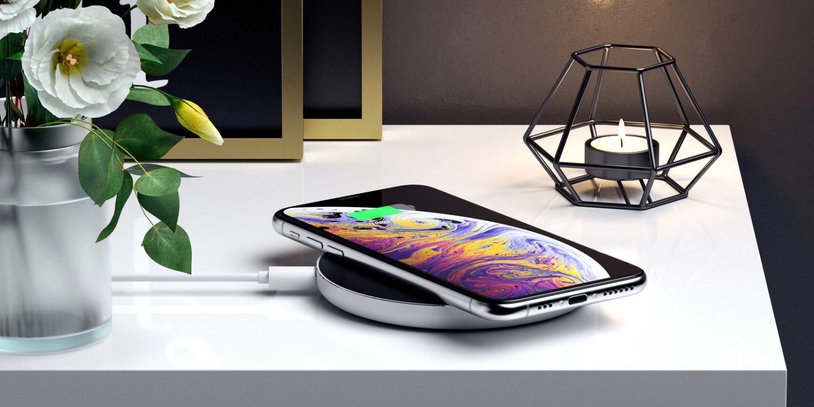 Satechi aluminum wireless charger iPhone