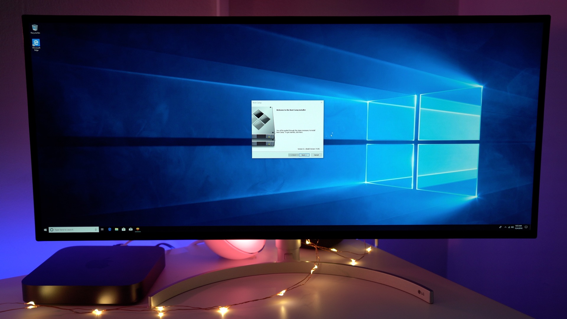 how to install windows 10 on mac mini 2014