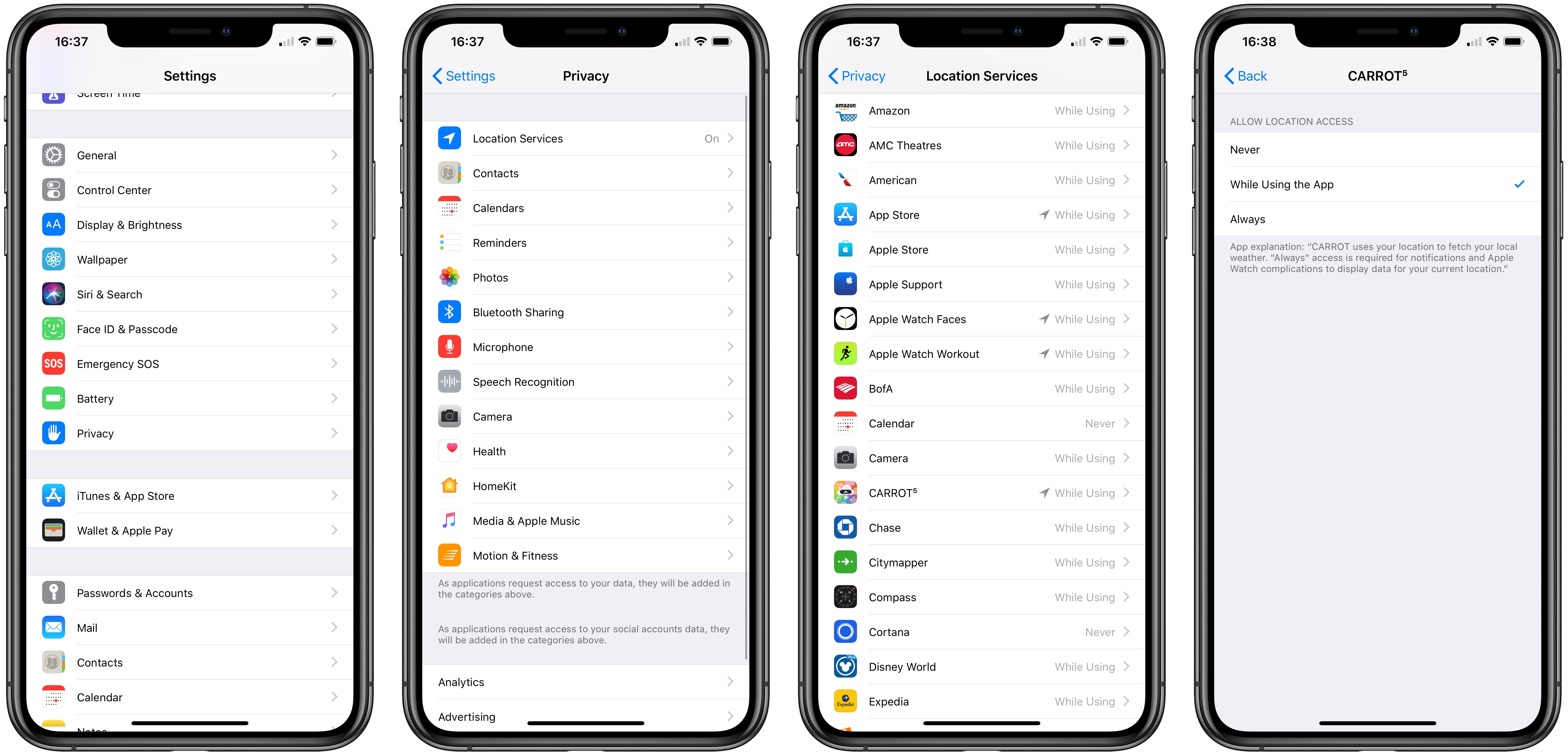 Android で位置情報にアクセスできるアプリを確認する方法