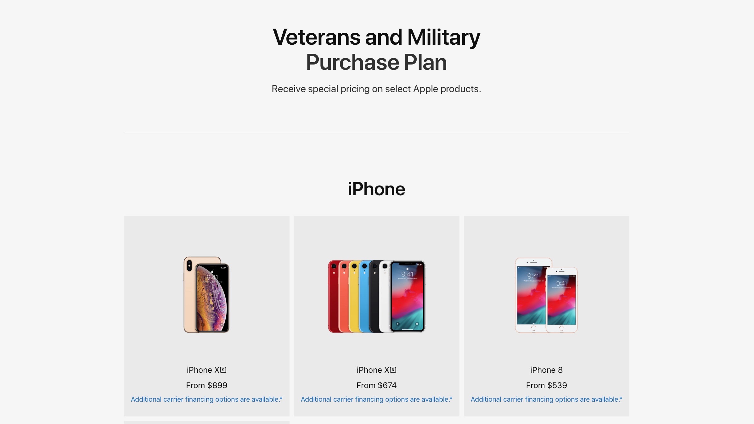 Apple launches dedicated store for military and veterans with