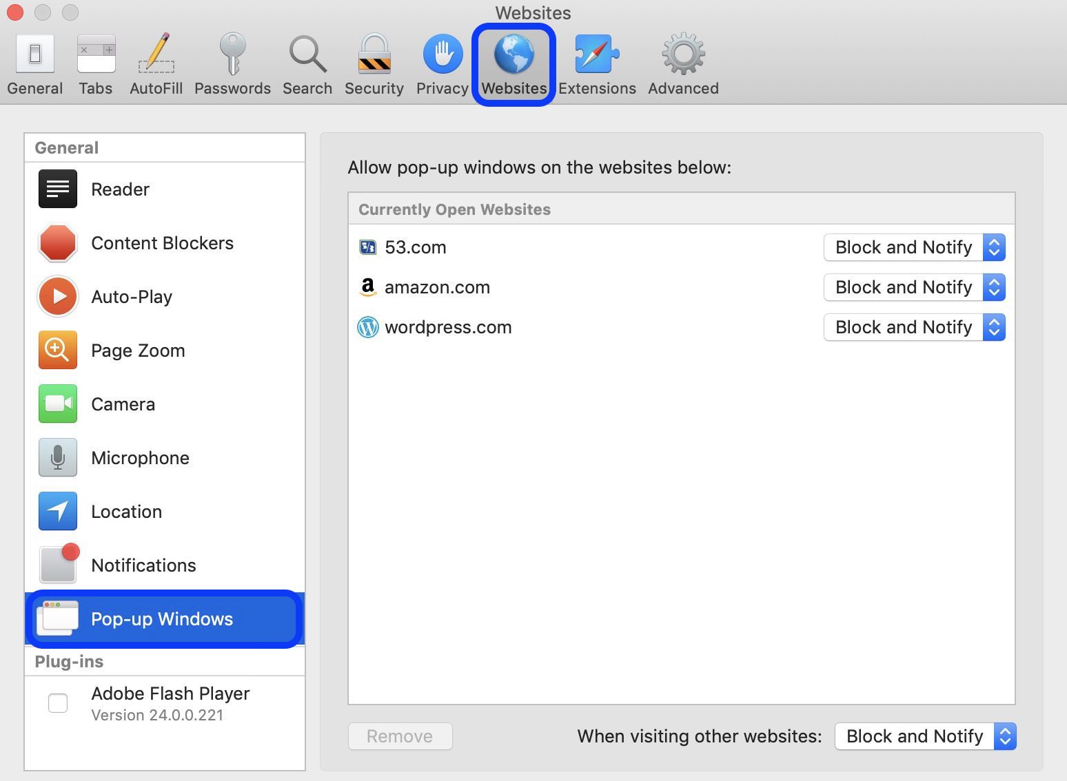 allow pop ups for site in chrome mac