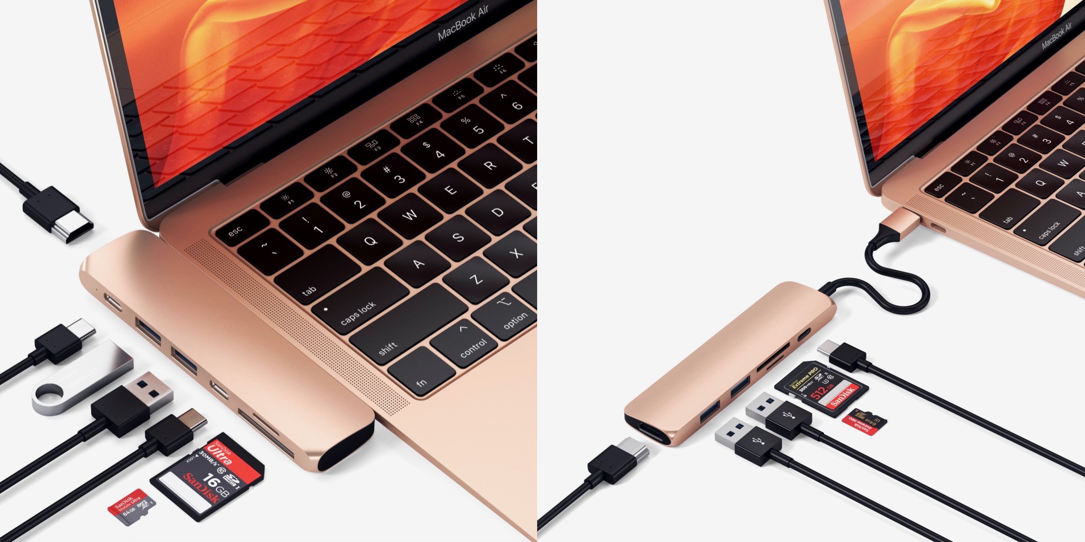 Satechi unveils new gold USB-C hub lineup to match the 2018 MacBook Air -  9to5Mac